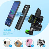 2 in1 Wireless Car Charger with Magnetic Function and Holder Quick Charge Automatic Clamping for Galaxy Z Flip3 5G 13/13 Pro