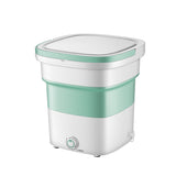 220V Electric Foladable Clothes Washing Machine 1.8L Portable Folding Underpants Sock CLothes Washer For Travel EU/AU/UK/US Plug
