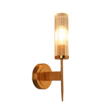 Europe golden metal glass shade wall lamp foyer decoration hotel bedroom light postmodern aisle porch corridor lighting