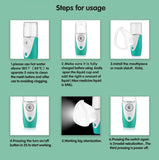 Mini Handheld Portable Mesh Nebulizer Silent Ultrasonic Medical Steaming Inhaler USB Rechargeable Kids Adult Health Care