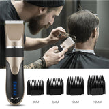 Professional Electric Hair Clipper Ceramic Blade Hair Trimmer Cordless Corded Dual Use Hair Cutting Machine Fine Tune Barber Men