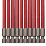 10pcs PH2 150mm Power Drill Bit Set Long Reach Non Slip 1/4'' Hex Screwdriver