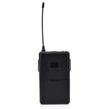 4 Channels Wireless Microphone 1-to-4 UHF Wireless Transmitter Receiver with 4 Bodypack Transmitters for Stage Church Party 80M
