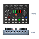 Live Sound Card Broadcast Streaming Gift Music Recording Gaming Real Time Calibrarion Multiple Effects Voice Changer Mixer Board