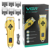 Professional full metal hair clipper electric hair trimmer for men rechargeable hair cutting machine adjustable hair cut