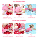 Toddler Vest For Pool Arm Wings For Babies Swimming Float Vest For Kid Swim Arm Band Cartoon Wings Pool Sleeves Shoulder Straps