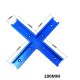 T-Track Intersection Kit Double Cut Profile Universal Cross T-track Connector with Predrilled Mounting Holes Woodworking Clamps