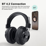 S4000 Foldable Over Ear Music Headset Wireless Bluetooth Headphones Stereo Earphone 3.5mm AUX IN TF Card MP3 Player FM Radio