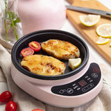 220V Ceramic Mini Electric Egg Cooker Household Non-Stick Multifunction Frying Pan Multi Cooker Steaming Machine