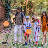 Metal Detector for Adults&amp;Kids Pinpoint Discrimination All Metal 3 Modes with 8.5 Inch Waterproof Search Coil for Detecting Coin