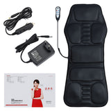 Electric Full Body Massager Chair Heating Vibration Stimulated Kneading for Neck Shoulder Waist Pain Relief Massage Cushion Car