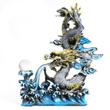 Aquarium Decoration Fish Tank Landscaping Artificial Resin Dragon Aquarium Background Aquascape Ornament Decor Accessories