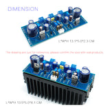 1969 Npn 2.0 Channel Class a Amplifier Completed Board and Heatsinks