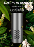 Uvc Car Ionizer Ozone Air Purifier Hepa Filter Aluminium Alloy Touch Control Ionizer Purifier USB Negative Ion Air Freshener