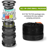 Outdoor Camping Pot Set 4-5 People Teapot Set Pot Set Portable Picnic Cooker Kettle Set Camping Cookware Kit