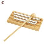 Wooden Percussion Instrument Chime Bell Mallet Knocking For Prayer Yoga Storage Bag Meditation Chime Energies Healing