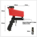Adjustable Sandblasting Gun Portable Sand Blaster Sand Blasting Machine Gravity Small Handheld Pneumatic Blasting Gun Set