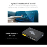 160km/h High Speed T338B H.264 HD DVB-T2 Car Digital TV Tuner DVB-T MPEG-4 Mobile TV Box Receiver with Dual Amplifier Antenna