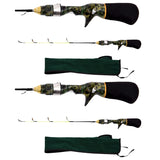 LEO Winter Ice Fishing Camouflage Ice Fishing Rod Super Soft Strong Mini Shrimp Fishing Rod for Boat Sea Fishing