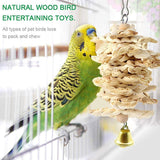 18 Pieces Bird Toys Set Parrot Swing Chewing Toy Hanging Hammock Perch Ladder Bridge for Conure Finch Mynah Lovebird