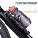 300PSI Bike Fork Pump with Gauge Bicycle Tyre Inflator Fits for Presta Schrader Valve Manual Changing air pump bicycle