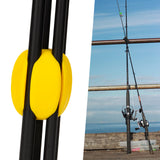 Rubber Fishing Rod Wrap Fishing Pole Holder Clip