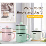 220V Mini Multifunction Electric Cooking Machine Household Single/Double Layer Hot Pot Multi Electric Rice Cooker Non-stick Pan