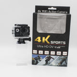 Sports Camcorder Ultra HD 4K /30fps Digital Cameras WiFi 2.0" 170 Underwater Waterproof Helmet WiFi Video Recording Cameras