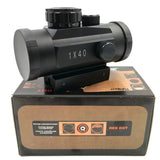 NEW Riflescope  Tactical 1X40 MM Red Green Dot Sight Scope Optic Hunting Riflescope With 11/20MM For Rifle Outdoor Air Gun