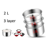 Zk30 Multifunction Electric Rice Cooker Smart Appointment 3 Layers Stainless Steel Heating Cook Lunch Box Container Steamer 220V
