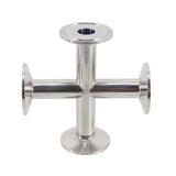 1.5"TC Cross Reduced 3/4"(19.05mm)OD 5/8"(15.88mm)ID Tubing Sanitary Stainless Steel 304 Homebrew Clover Fitting