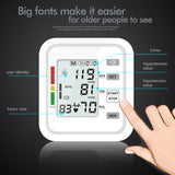 New Digital Automatic Blood Pressure Monitor Upper Arm Automatic Cuff BP Machine & Pulse Rate Monitoring Meter,Large LCD Display