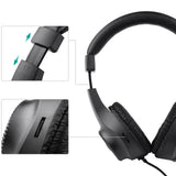 Wired Stereo Monitor Headphones Over-ear Headset with 50mm Driver 6.5mm Plug for Recording Monitoring Music Appreciation Black