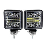 4 Inch 102W LED Light Pods Tractor Work Light Spot Flood Driving Small Light Bar Waterproof for Truck Equipment Vehicle Picku