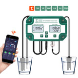 6 in 1 Water Quality Tester WiFi PH EC TDS SALT SG.Temp Meter Multifunction Smart Aquarium Monitor Tester Tuya APP Control US/EU