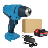 48V  Cordless Heat Gun Hot Air Machine Lithium Rechargeable Heating Equipment Temperatures Adjustable for Makita Battery Tool