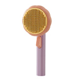 Pumpkin Pet Cat Comb Dog Hair Removal Selfcleaning Flea Comb for Cats Dog Grooming combs Tangled Hair Clean Brush Pet Supplies