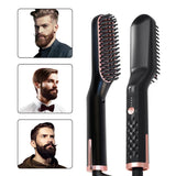 PTC Heating Hair Straightener Brush Comb Personal Care Smooth Men's Styling Shape Anti Static Fluffy Straight Beard Comb