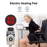 Electric Jade Heating Massage Chair Cushion Vibrator Body Massager Seat Pat Car Home Office Pain Relief Relaxation Therapy Mat