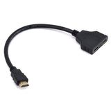 HDMI Splitter Multimedia Interface HDMI Adapter with R1 Smart Air Mouse Remote Control
