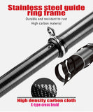 JOSBY 2020 NEW Carbon Fiber Telescopic Carp Pesca Rock Fishing Rod pole Portable Spinning travel ultralight 3.6M 4.5M 5.4M 6.3M