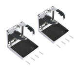 2X Boat Accessories Marine Stainless Steel Folding Cup Drink Holder for Marine Yacht Truck RV
