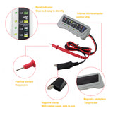 Car Battery Tester 12V Motorcycle Fault Detector Battery Tester Digital Alternator Analyzer Auto Repair Car Diagnostic Tool