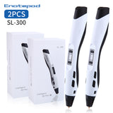 Enotepad SL-300 3D Printing Pen 2PCS/SET Fast Delivery Pens From Oversea Warehouse 3d pen filament pla