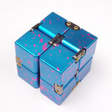 High Quality Metal Infinity Cube Finger EDC Anxiety Stress Relief Magic Cube Blocks Children Kids Funny Toys Best Gifts