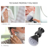 1Set/4Pc Men's Shaving Razor /Brush Stand Shaver Stainless Steel Holder Stand Kit