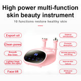 3 in 1 Ultrasonic Facial Tightening Oxygen Injection Beauty Apparatus High Frequency Vibration Massager Face Cleansing Spray Gun