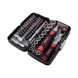 38pcs Mini Ratchet Wrench Set 1/4" Socket Hex Head Screwdriver Slot Bike Repair
