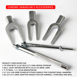 Fork Type Ball Head Remover Steering Arm Tie Rod Pry Baseball For Automobile Removal Puller