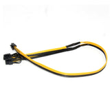 10Pcs PCI-E PCIE 6Pin to Dual 8Pin 6+2Pin Adapter Cable Graphics GPU Video Power Cable 16AWG+18AWG for Miner Mining